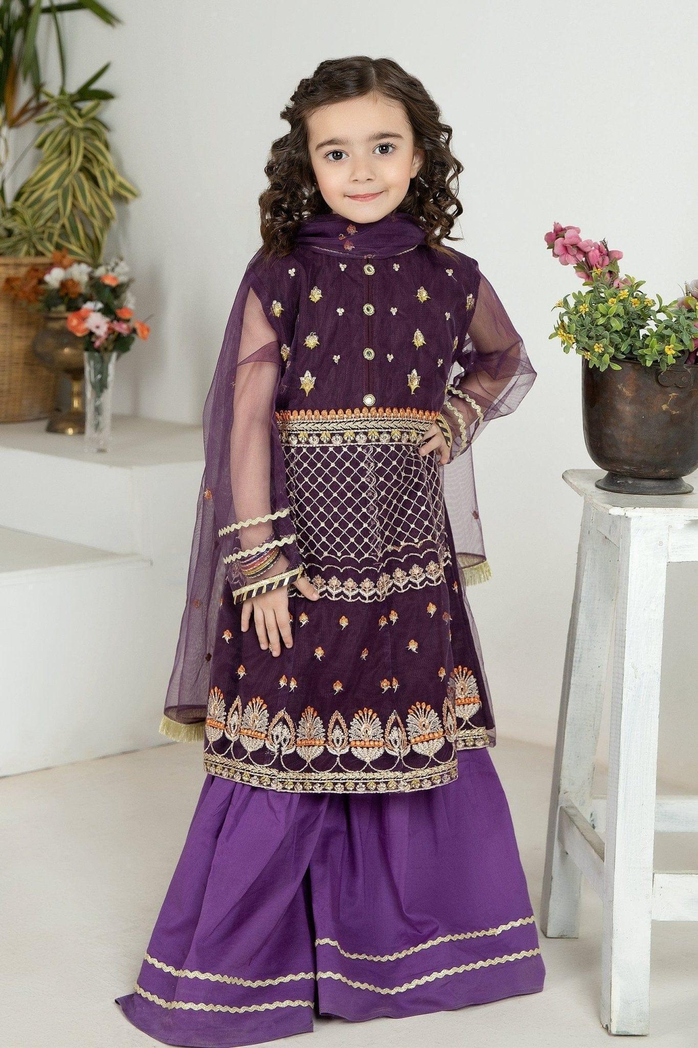 2PC Girl - Embroidered Net Suit - Image 3