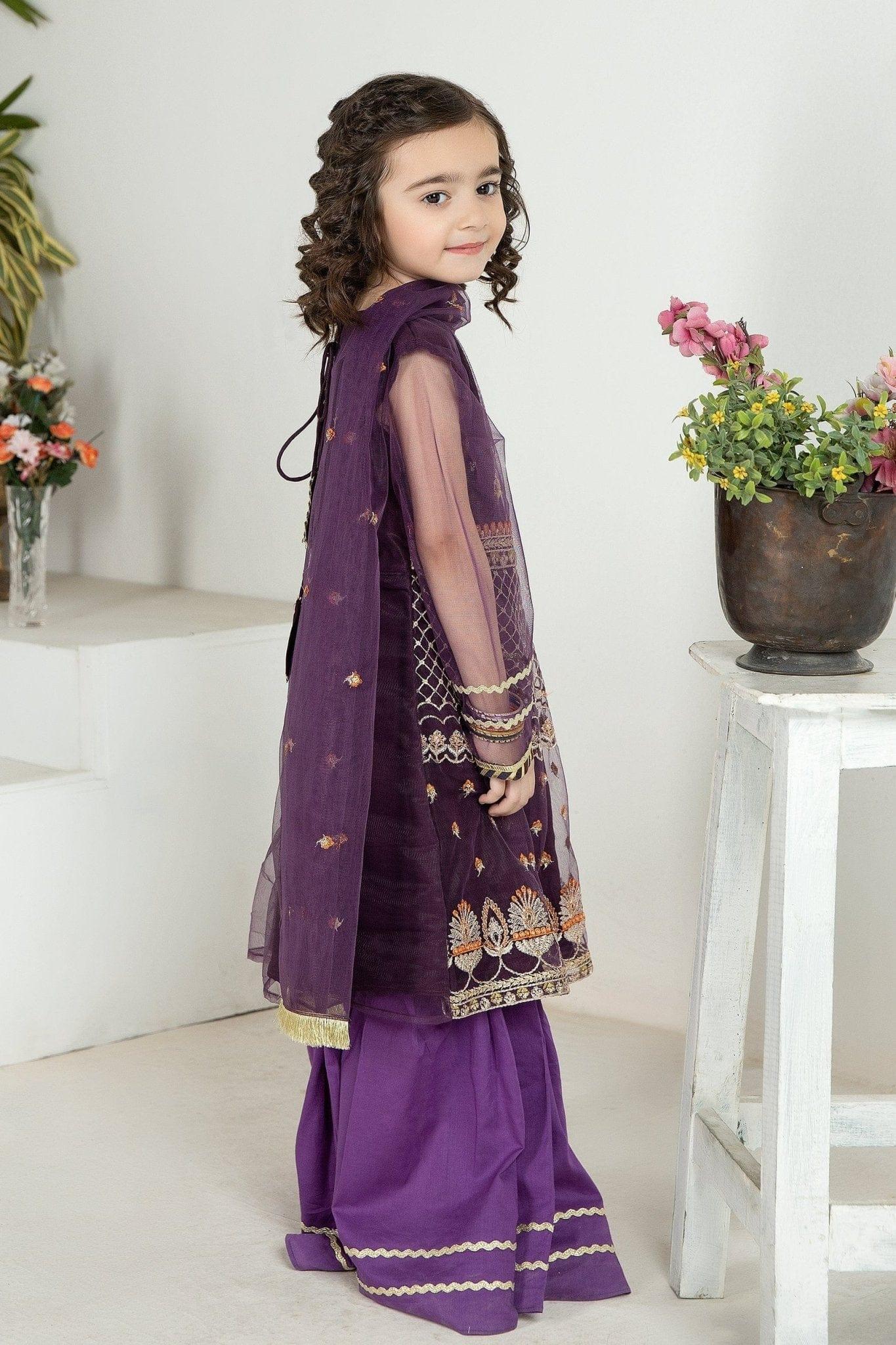 2PC Girl - Embroidered Net Suit - Image 4