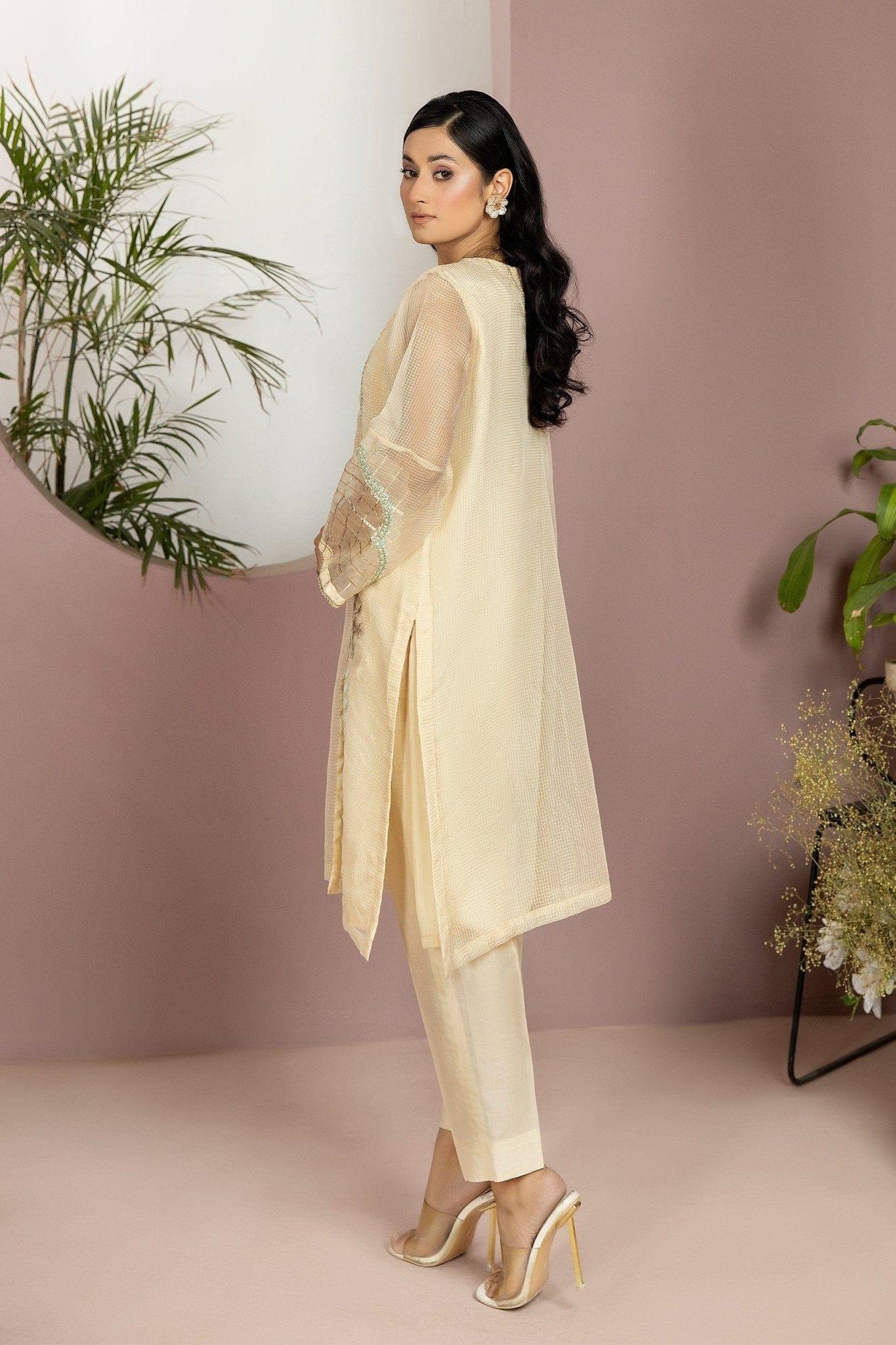 Embroidered Organza Shirt - Image 3