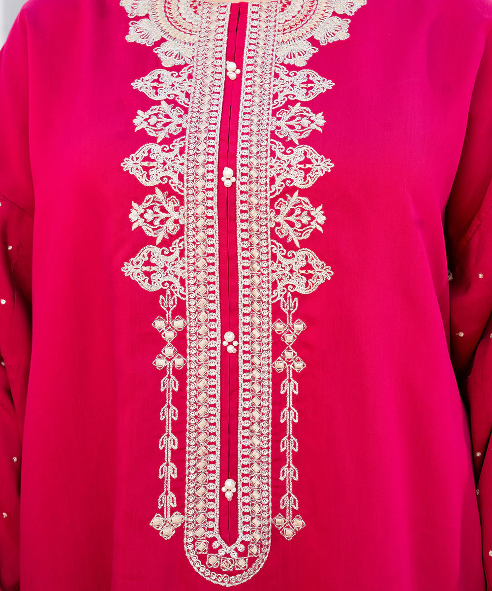 Embroidered Viscose Kaftan - Image 5