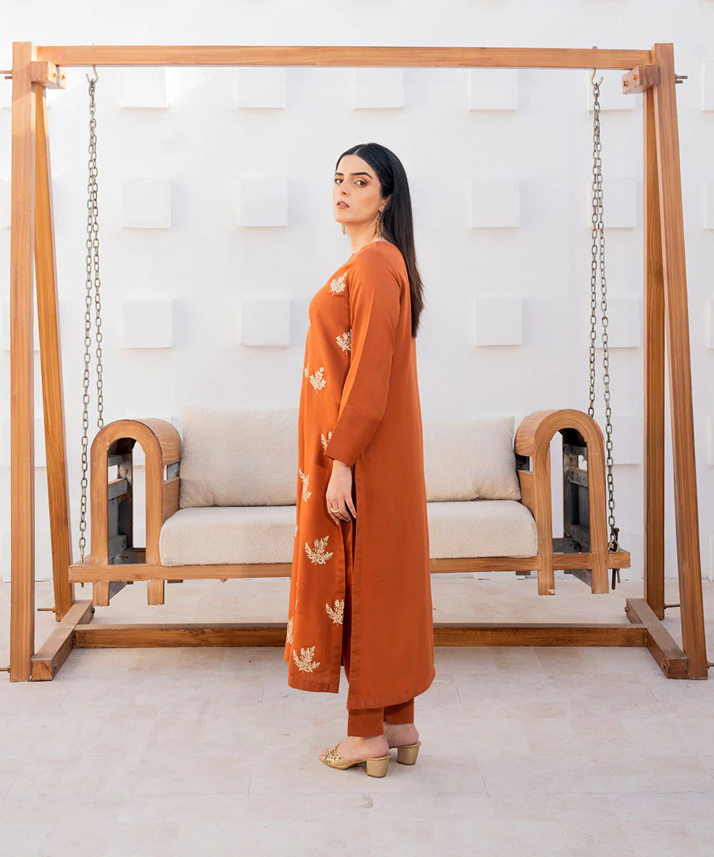 Embroidered Viscose Long Shirt - Image 3