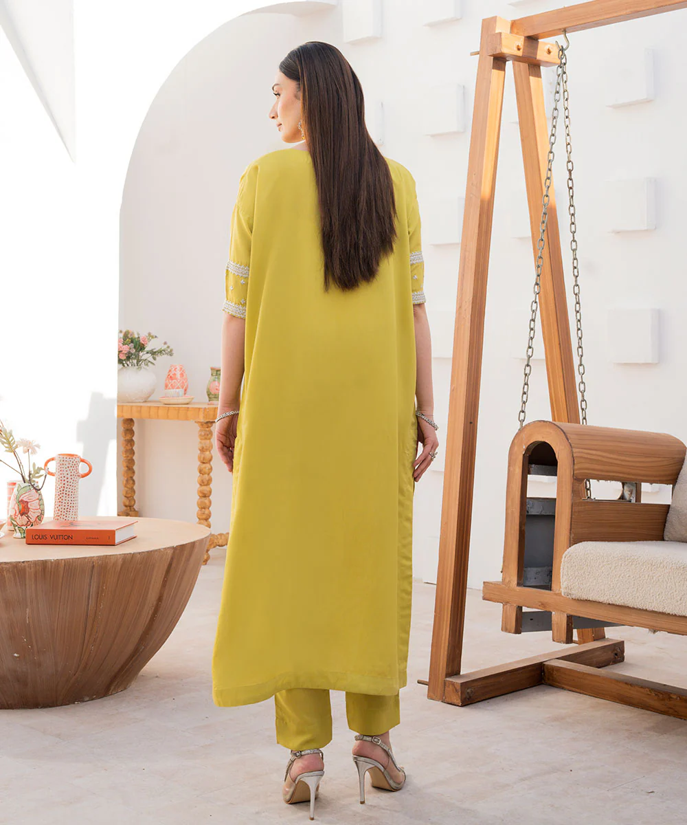 Embroidered Viscose Long Shirt - Image 4