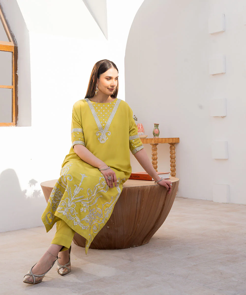 Embroidered Viscose Long Shirt - Image 5