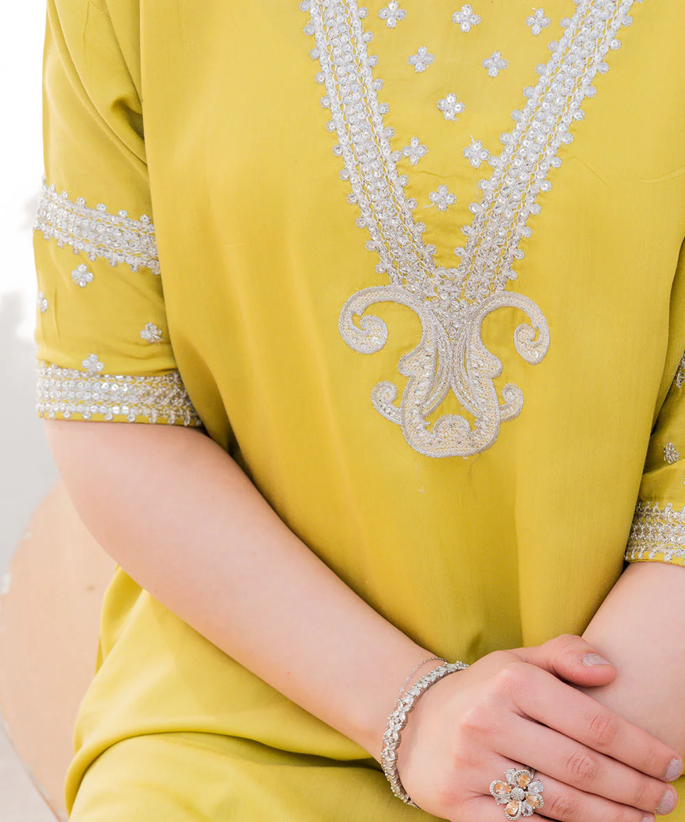 Embroidered Viscose Long Shirt - Image 6