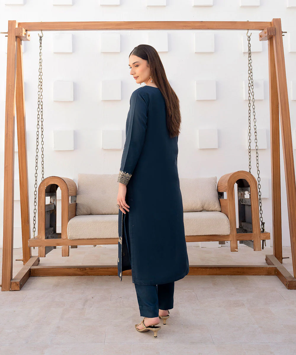 Embroidered Viscose Long Shirt - Image 4