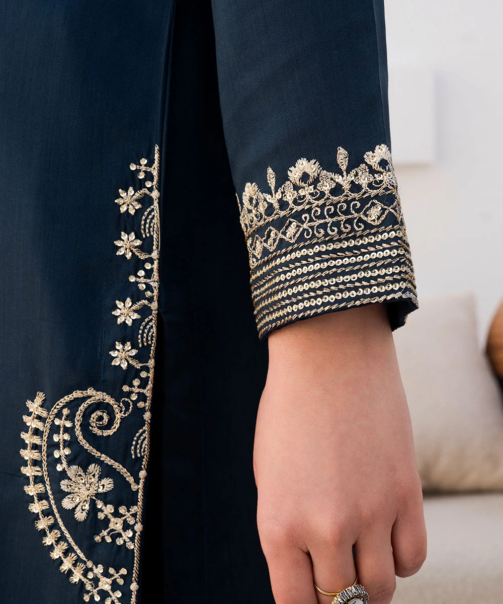 Embroidered Viscose Long Shirt - Image 5