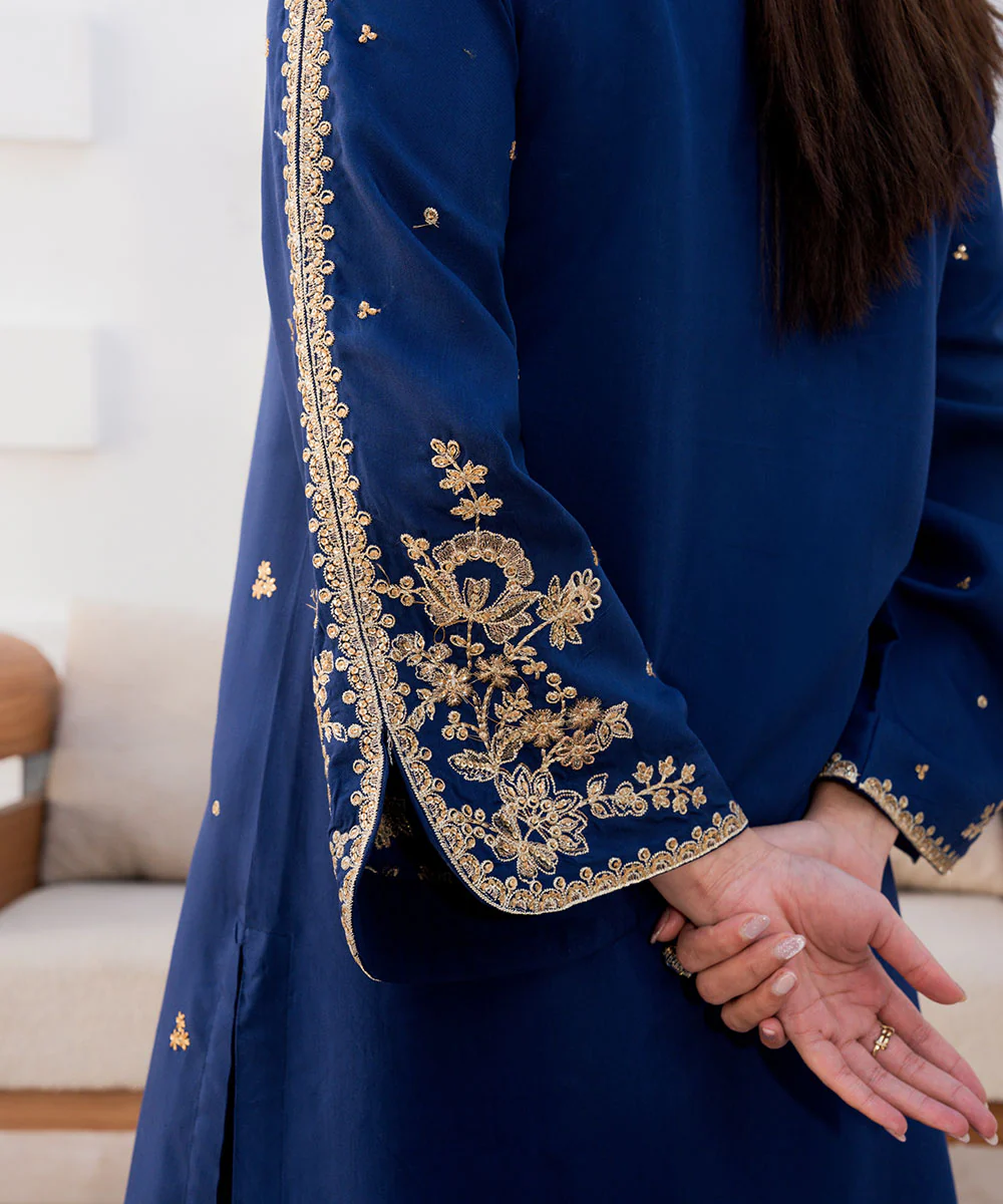 Embroidered Viscose Long Shirt - Image 4