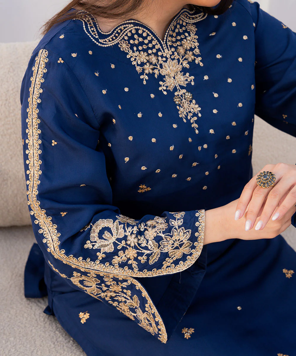 Embroidered Viscose Long Shirt - Image 5