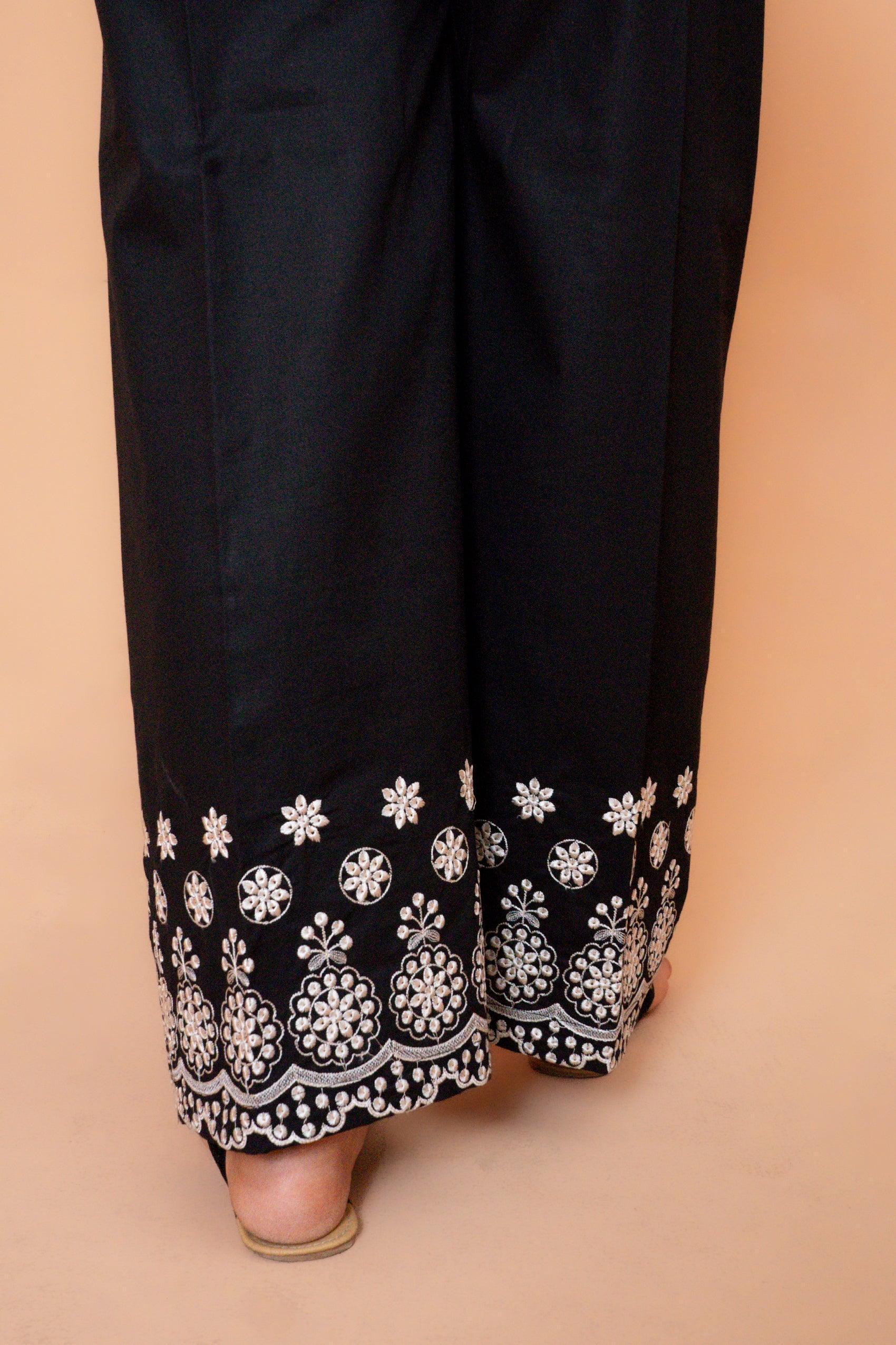 Culottes - Embroidered Cambric Trouser - Image 3