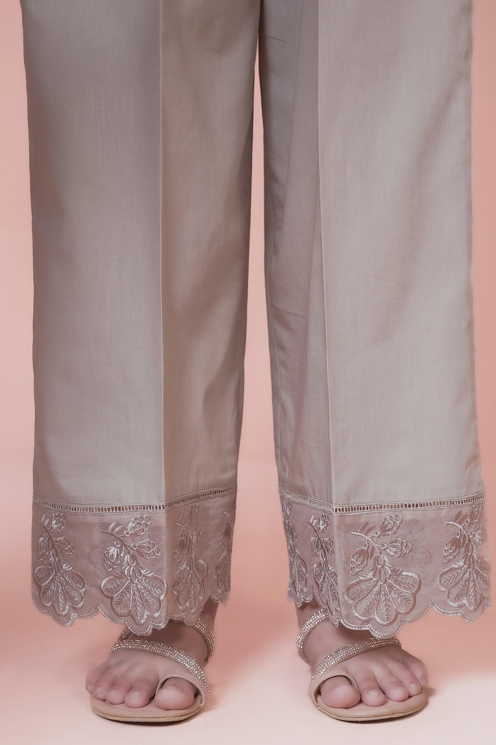 Culottes - Embroidered Cambric Trouser - Image 4