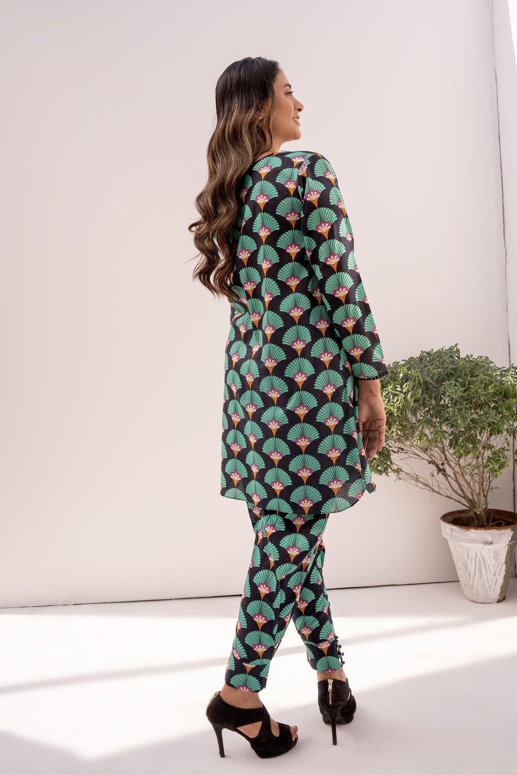 2PC Girl - Printed Cotton Lawn Suit - Image 4