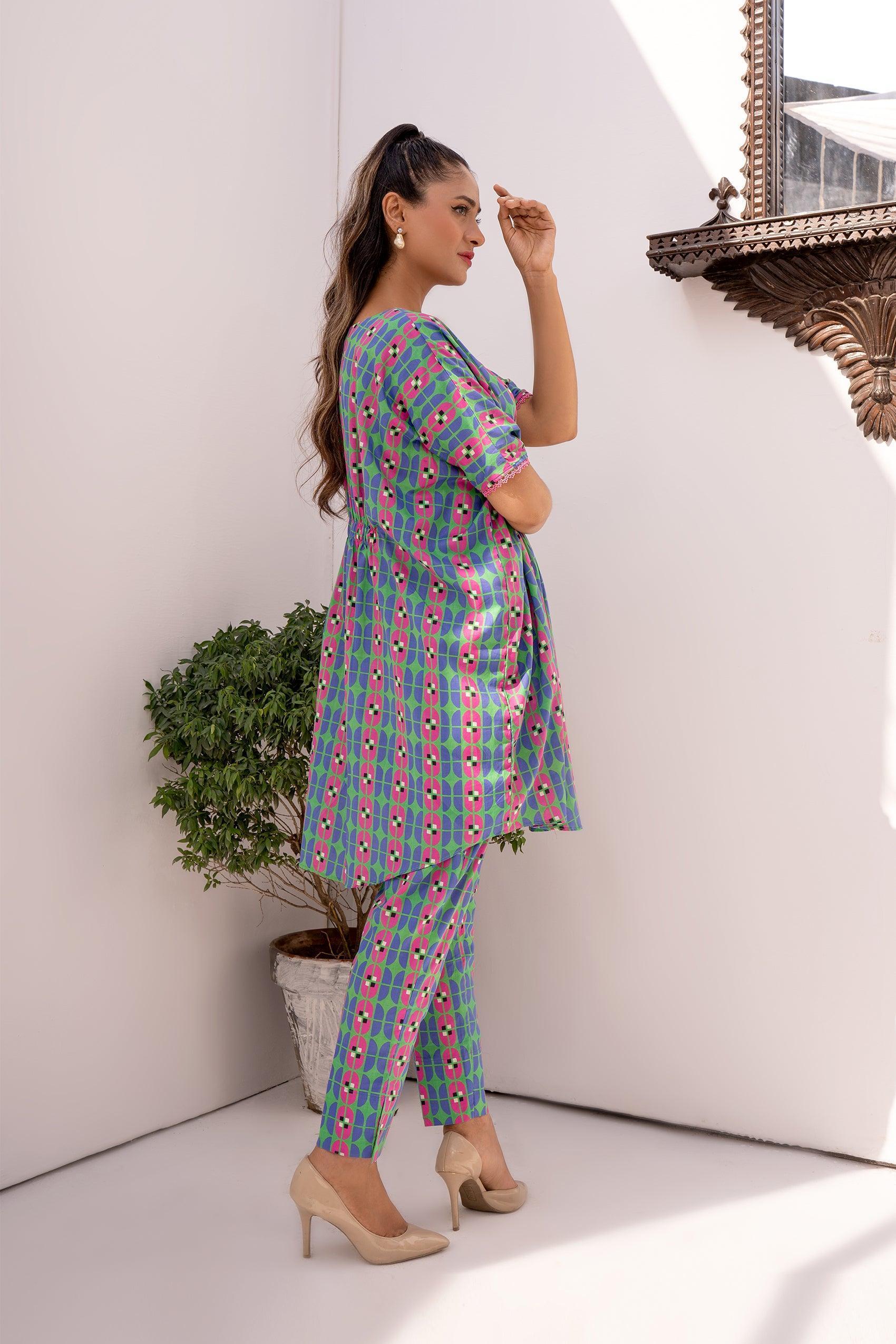 2PC Girl  - Printed Lawn Suit - Image 4