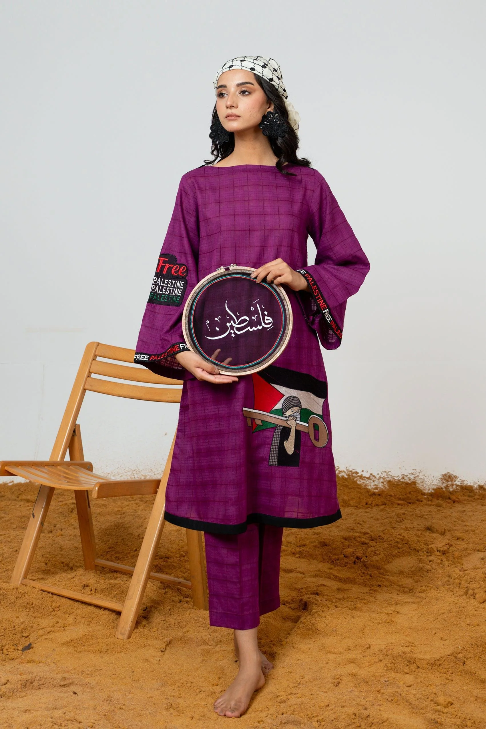 Self Textured Cotton Shirt - Image 3