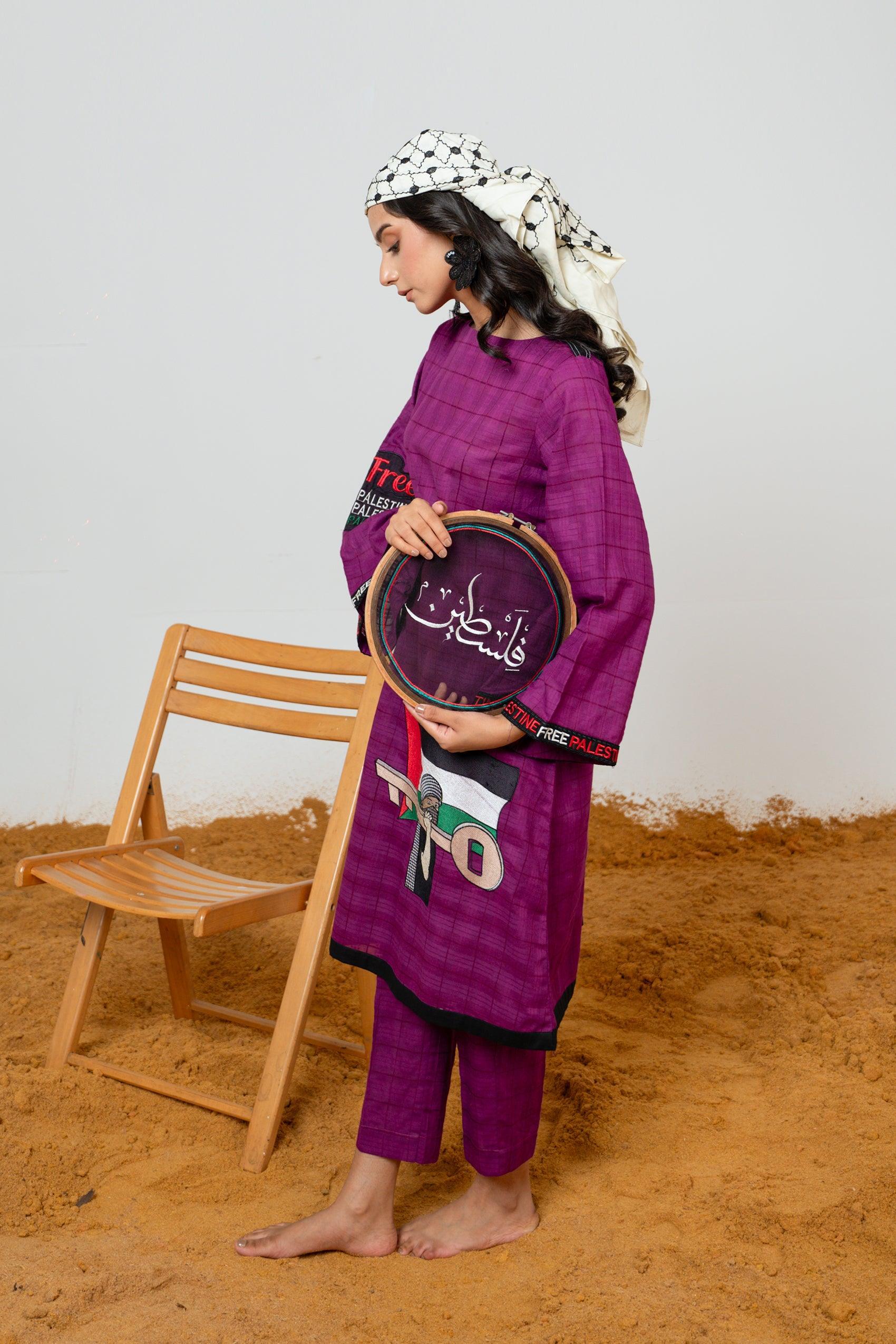 Self Textured Cotton Shirt - Image 4