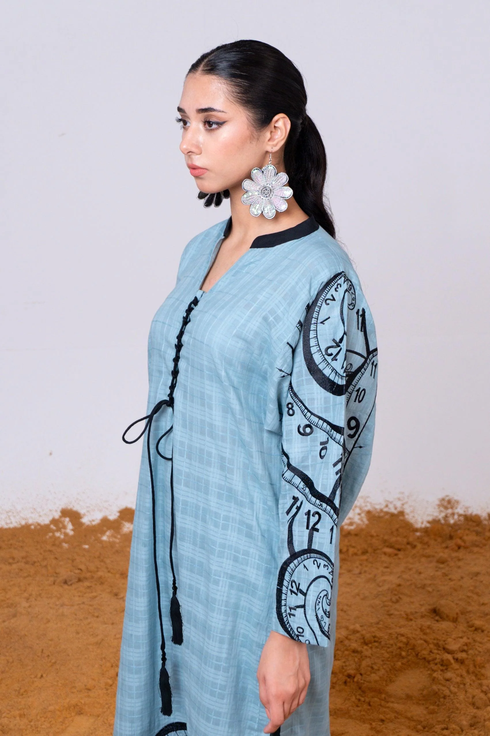 Self Textured Cotton Shirt - Image 4