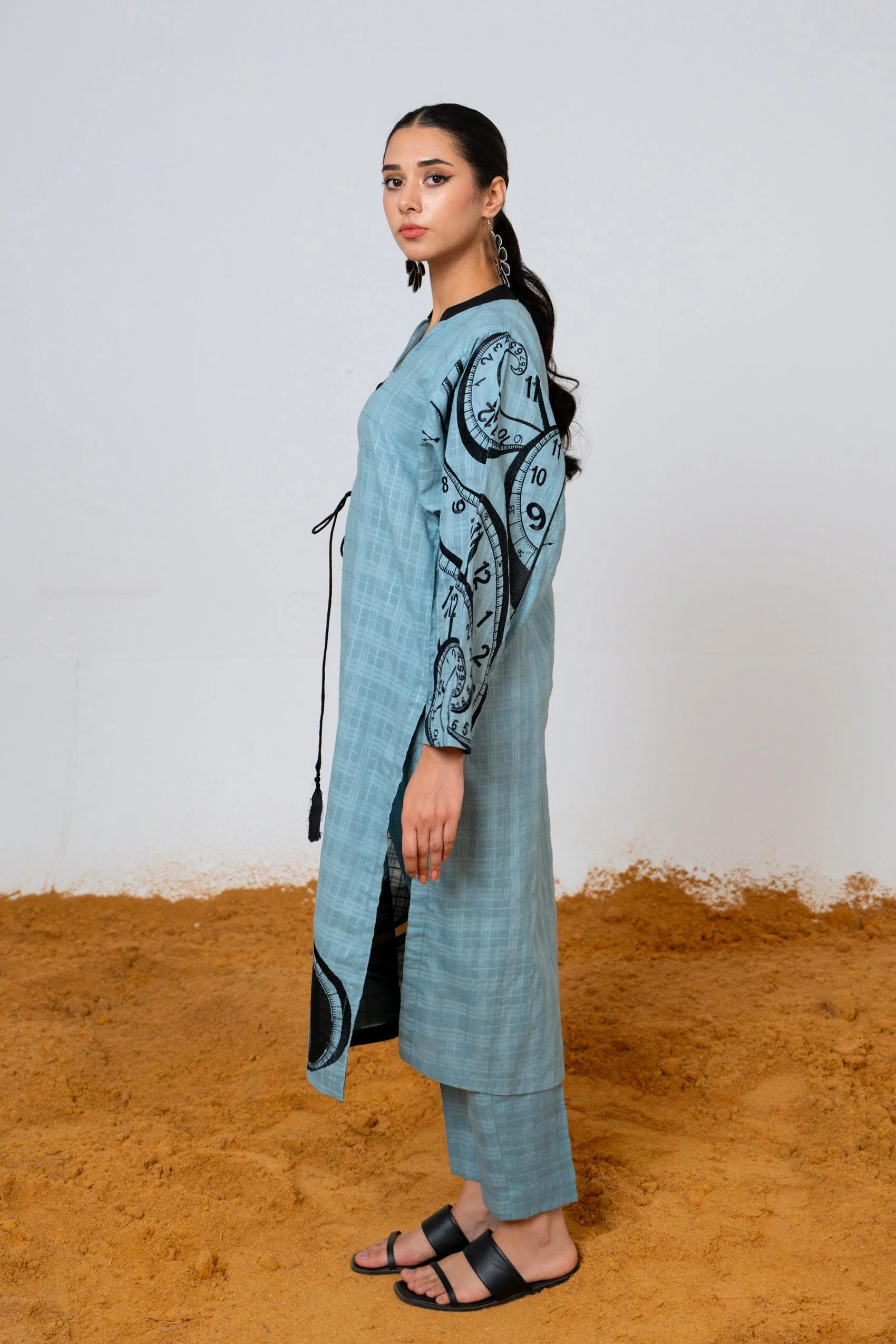 Self Textured Cotton Shirt - Image 5