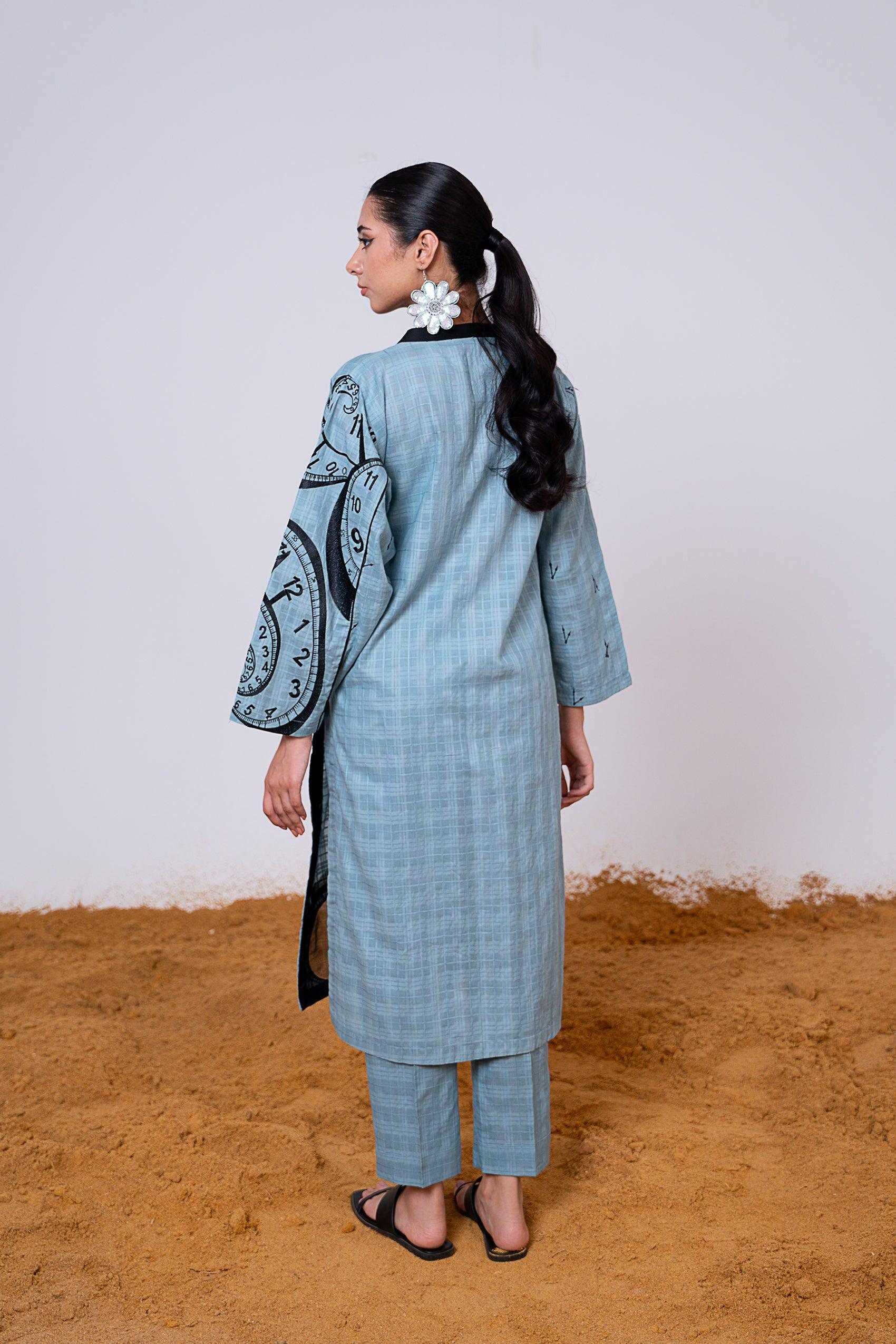 Self Textured Cotton Shirt - Image 6